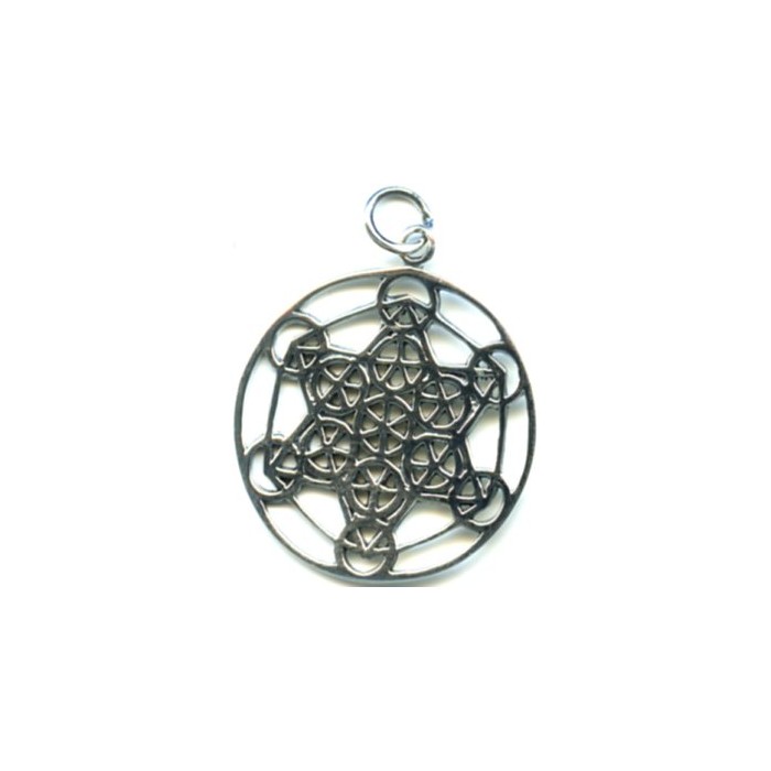 Pendentif argent/métatron