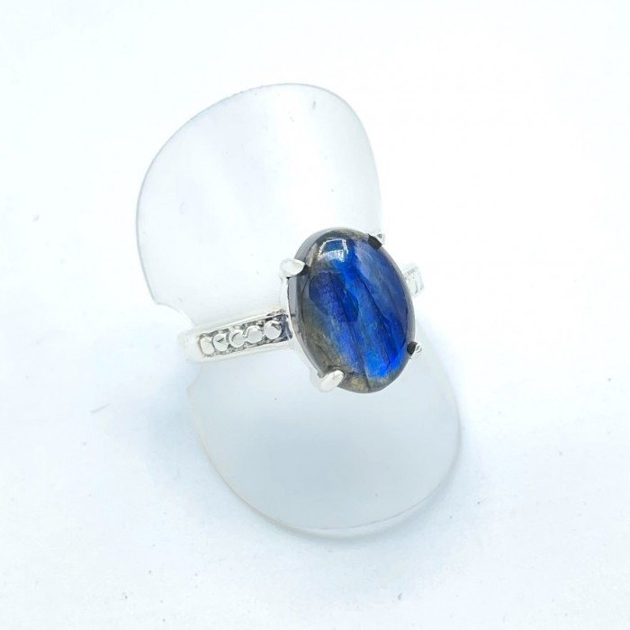 Bague argent pierre / Labradorite