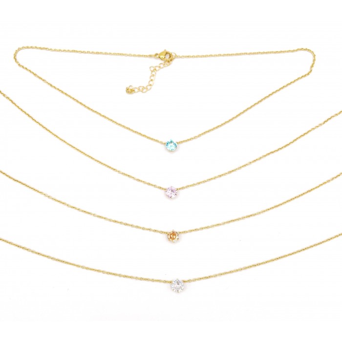 Chaîne acier IP gold cz