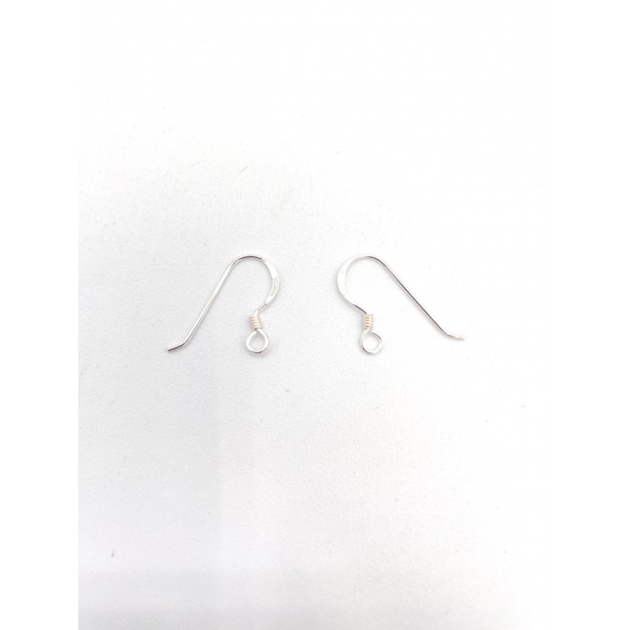 Crochet argent pour boucle d'oreille