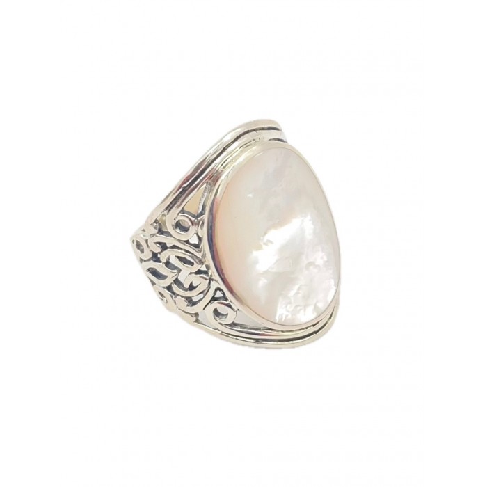 Bague argent pierre nacre