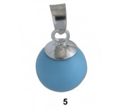Pendentif argent/pierre bille