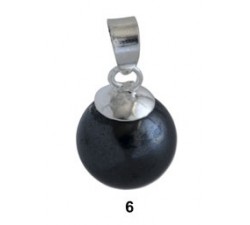 Pendentif argent/pierre bille
