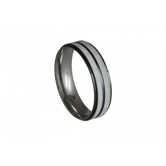 Steel ring/6mm/black IP