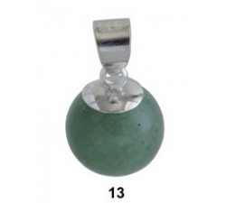 Pendentif argent/pierre bille